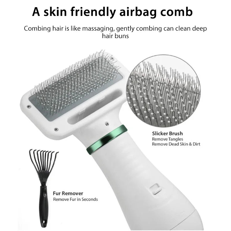 Secador Peine para Mascotas 2 en 1