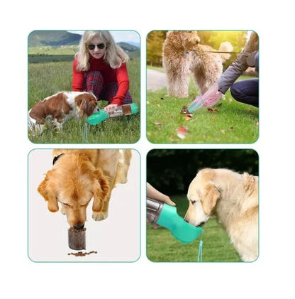 Bebedero para paseo – Botella 3 en 1 para Mascotas