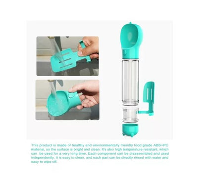 Bebedero para paseo – Botella 3 en 1 para Mascotas